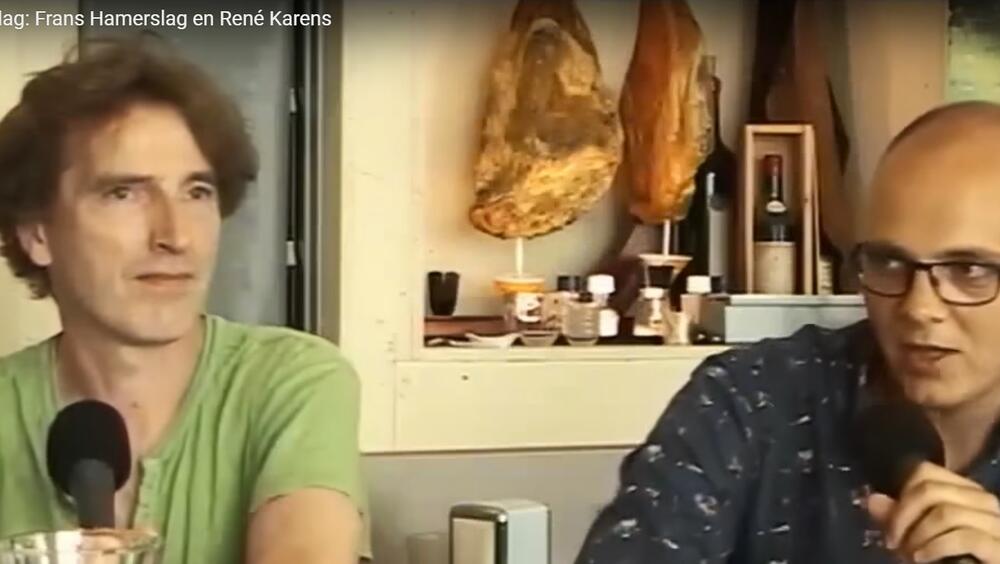 Frans Hamerslag en de nieuwe lijsttrekker René Karens