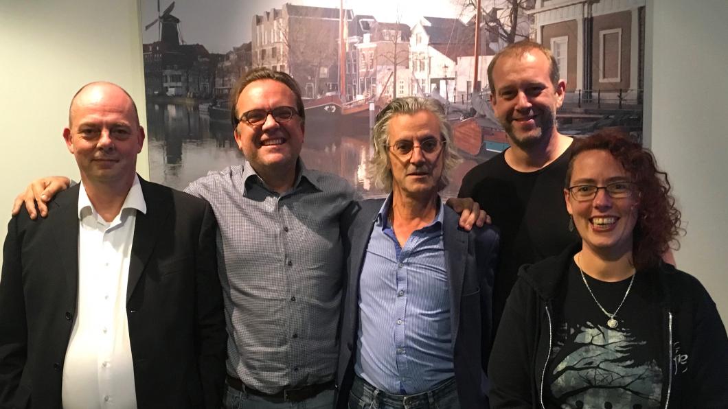 Foto van het nieuwe bestuur van GroenLinks Schiedam