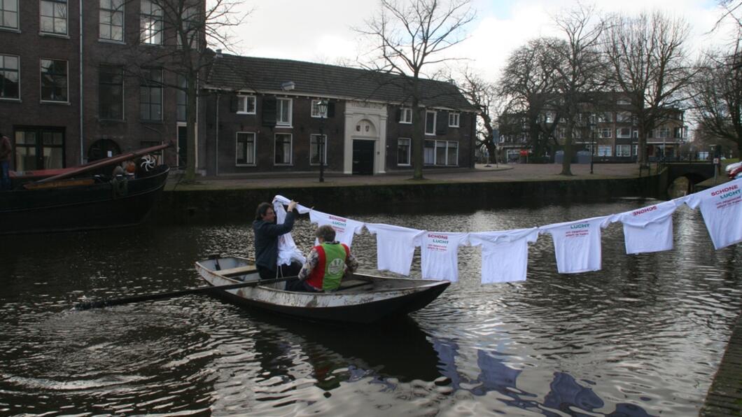Actie voor schone lucht aan de Korte Haven Actie voor schone lucht aan de Korte Haven