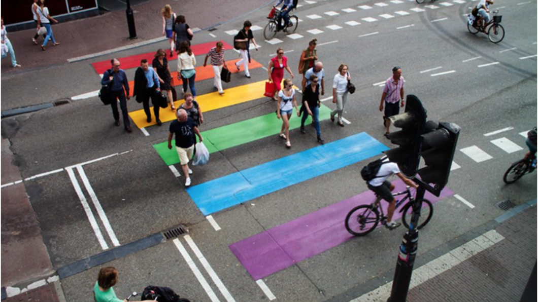 Regenboogzebrapad Regenboogzebrapad