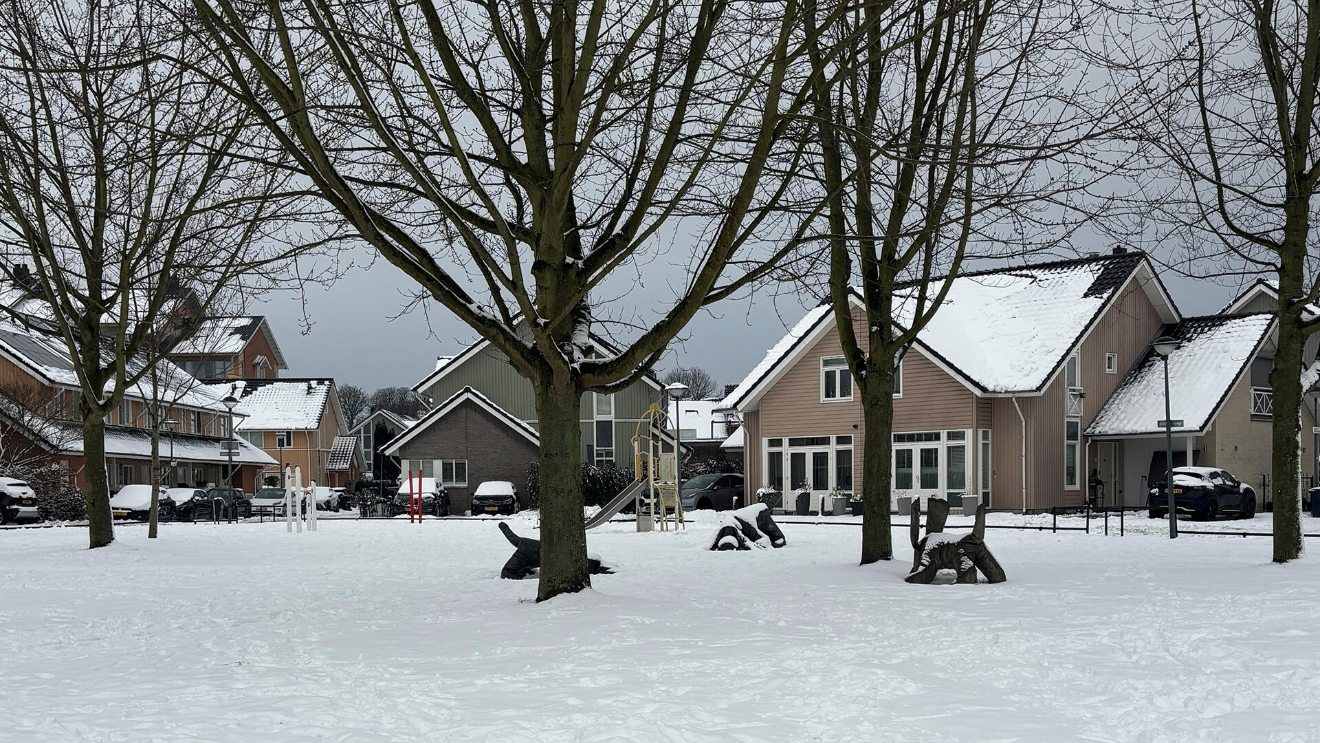 Sneeuw op de Abbaborg
