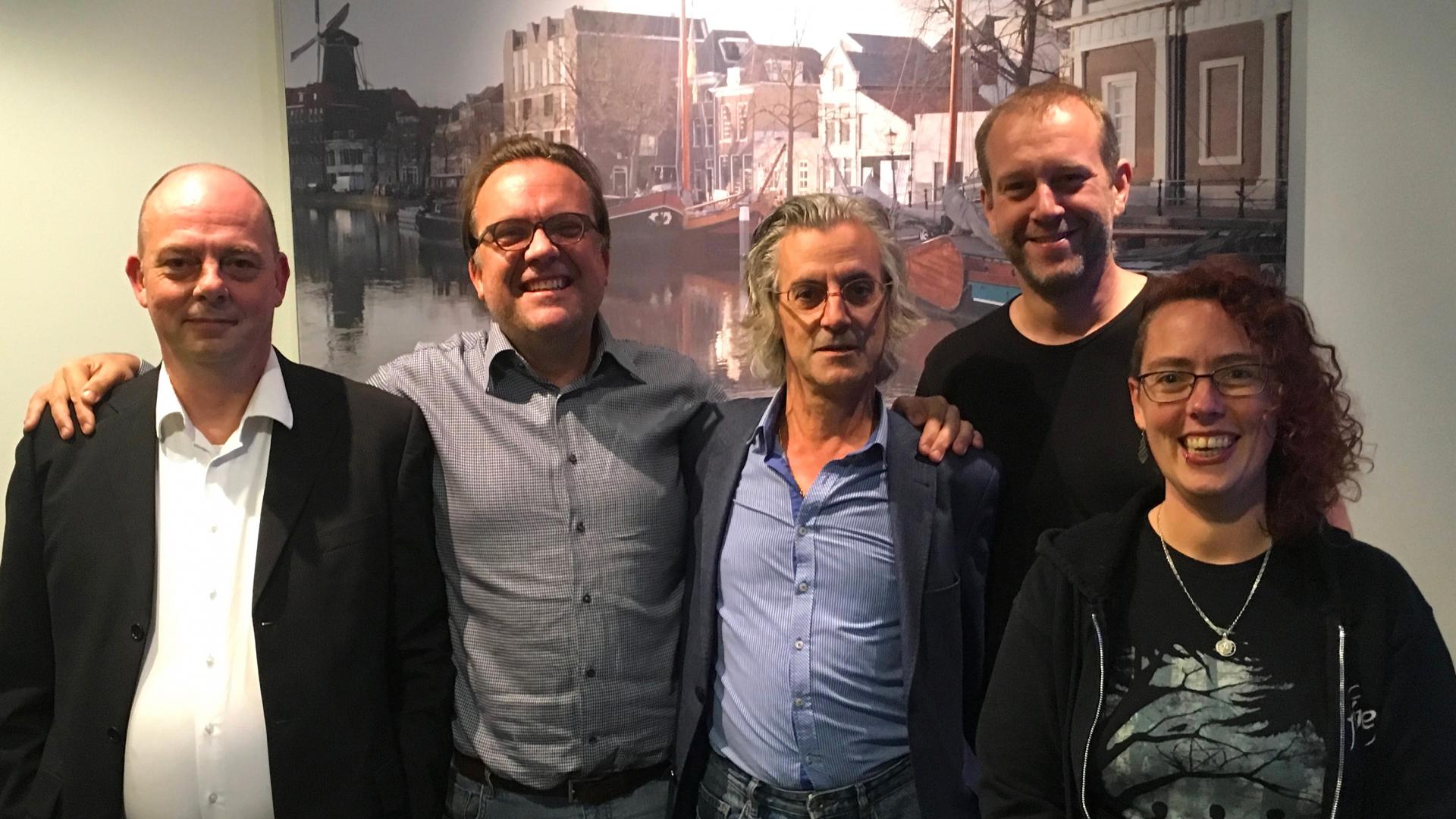 Foto van het nieuwe bestuur van GroenLinks Schiedam